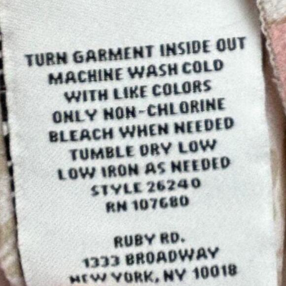 NWT Ruby Rd. Blouse Floral Print Le Jardin Size 1X Flowy Lightweight - Picture 6 of 6